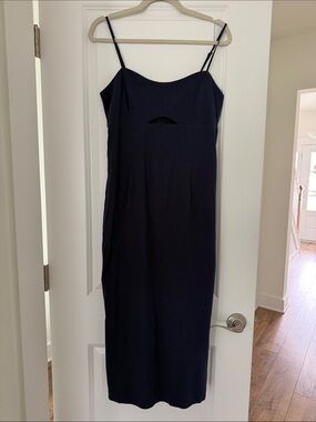 Abercrombie & Fitch Navy Blue Maxi Slip Dress